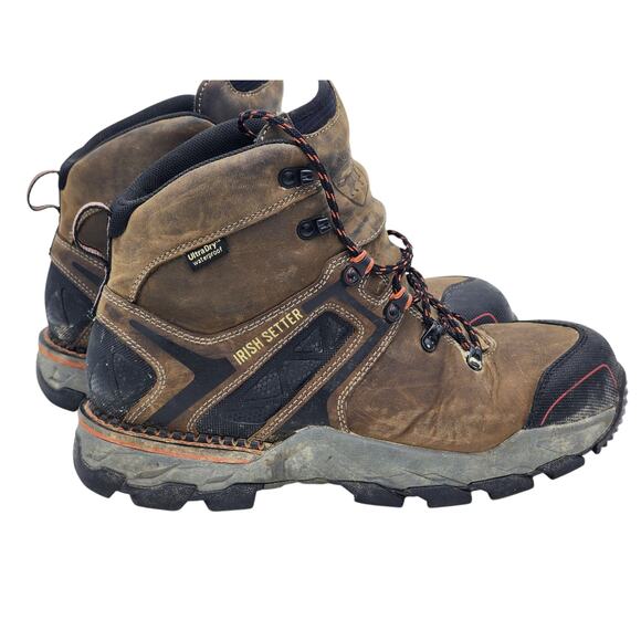 Irish Setter Boots Men 11.5 Work UltraDry Waterproof 83628 Leather Safety Hiking - Picture 8 of 16